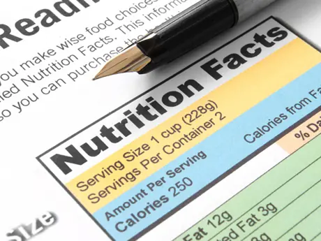 nutrition facts