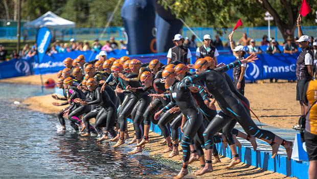 triathlon swim start